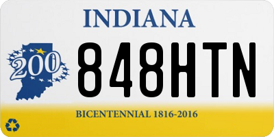 IN license plate 848HTN