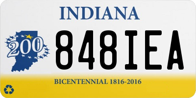 IN license plate 848IEA