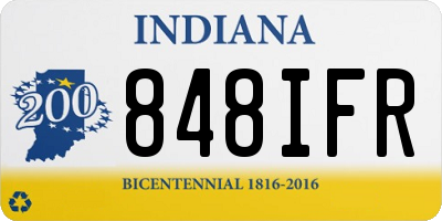 IN license plate 848IFR