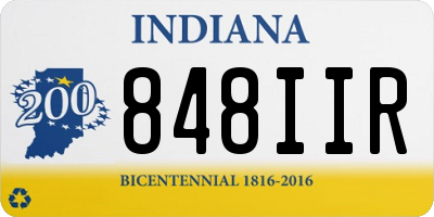 IN license plate 848IIR