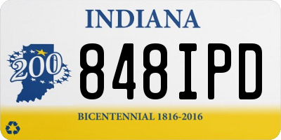 IN license plate 848IPD