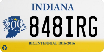 IN license plate 848IRG