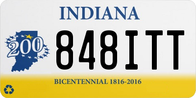 IN license plate 848ITT