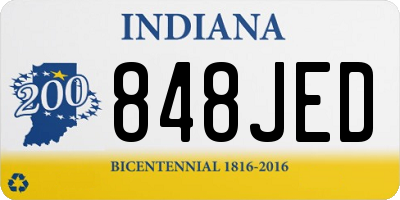 IN license plate 848JED