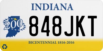 IN license plate 848JKT