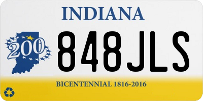 IN license plate 848JLS