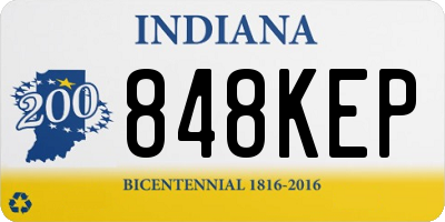 IN license plate 848KEP