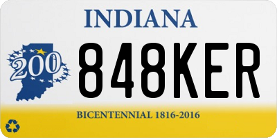 IN license plate 848KER