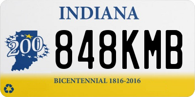 IN license plate 848KMB