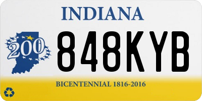 IN license plate 848KYB