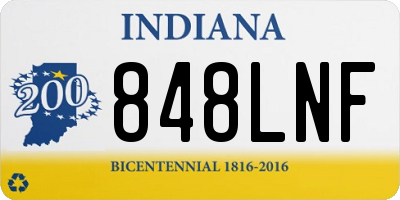 IN license plate 848LNF