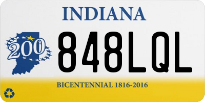 IN license plate 848LQL