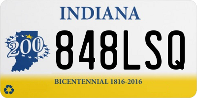 IN license plate 848LSQ