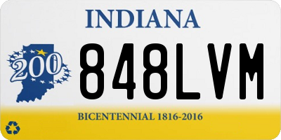 IN license plate 848LVM