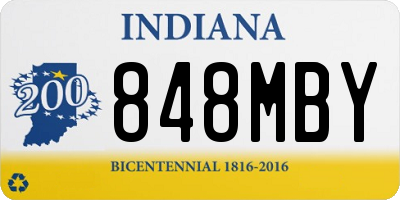 IN license plate 848MBY