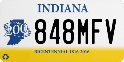 IN license plate 848MFV