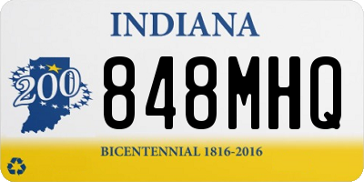 IN license plate 848MHQ