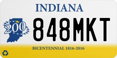 IN license plate 848MKT