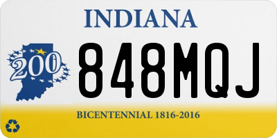 IN license plate 848MQJ
