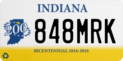 IN license plate 848MRK