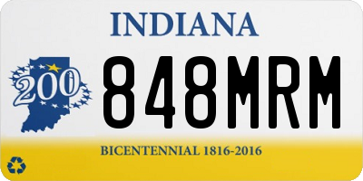 IN license plate 848MRM
