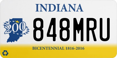 IN license plate 848MRU