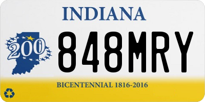 IN license plate 848MRY