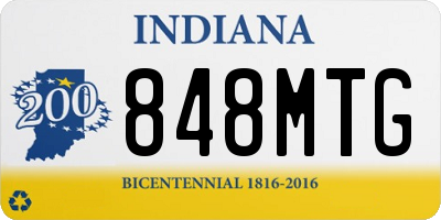 IN license plate 848MTG