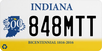 IN license plate 848MTT