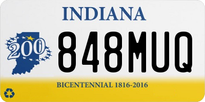 IN license plate 848MUQ