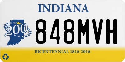 IN license plate 848MVH