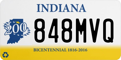 IN license plate 848MVQ