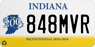 IN license plate 848MVR