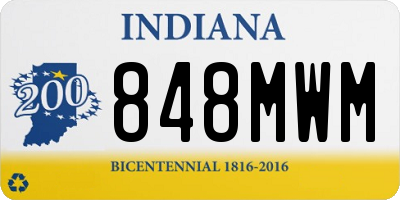 IN license plate 848MWM