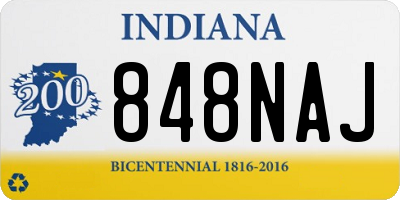 IN license plate 848NAJ