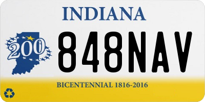 IN license plate 848NAV