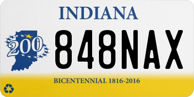 IN license plate 848NAX