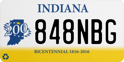 IN license plate 848NBG