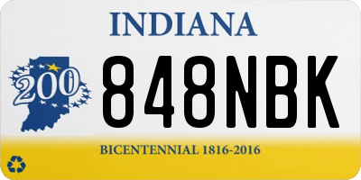 IN license plate 848NBK