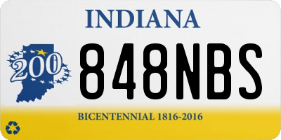 IN license plate 848NBS