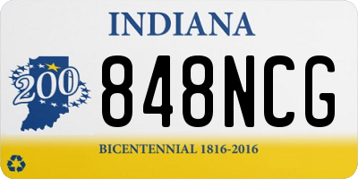 IN license plate 848NCG
