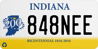 IN license plate 848NEE