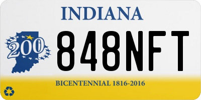 IN license plate 848NFT