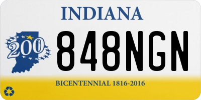 IN license plate 848NGN