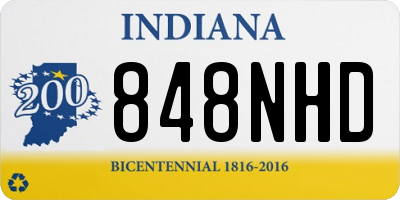 IN license plate 848NHD
