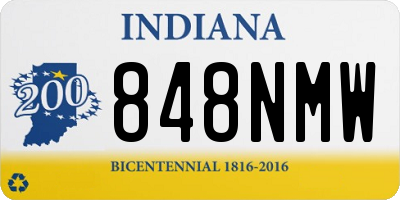 IN license plate 848NMW
