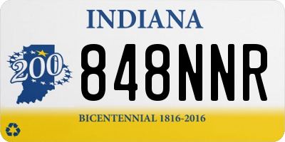 IN license plate 848NNR