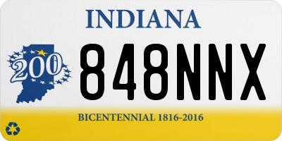 IN license plate 848NNX