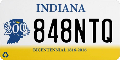 IN license plate 848NTQ