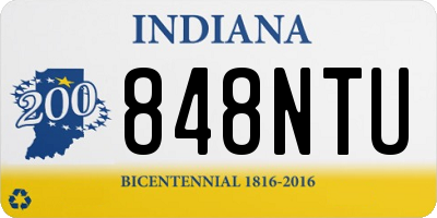 IN license plate 848NTU
